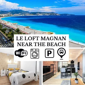Le Loft Magnan - Ac- Pres - Wifi - Parking - Confort Et Moderne - Supermarches Et Tram Proches Apartament Nicea